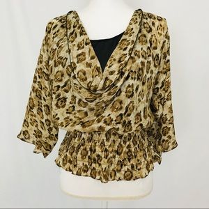 Carina Cheetah Print Blouse